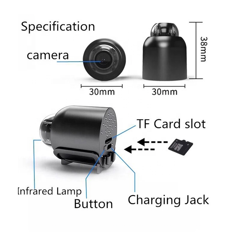 Factory prices 720P mini wireless wifi camera small IP surveillance security micro camera cctv camera connected to mobile phone