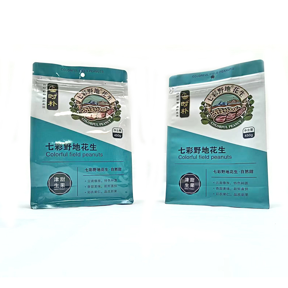 Spice plastic packaging for coconut sugar custom print food package plastic ziplock pouch bag tea bag