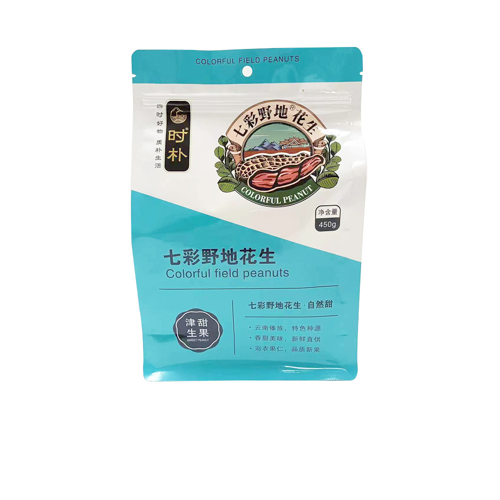 Spice plastic packaging for coconut sugar custom print food package plastic ziplock pouch bag tea bag