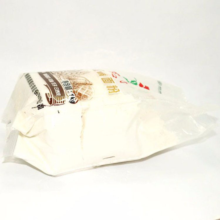 PET/PE Plastic stand up wheat flour rice packing 500g 1kg bag food packaging moisture barrier bags