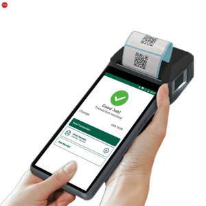 Android Biometric Fingerprint Reader Touch Screen POS Terminal With Label Receipt Printer Z300