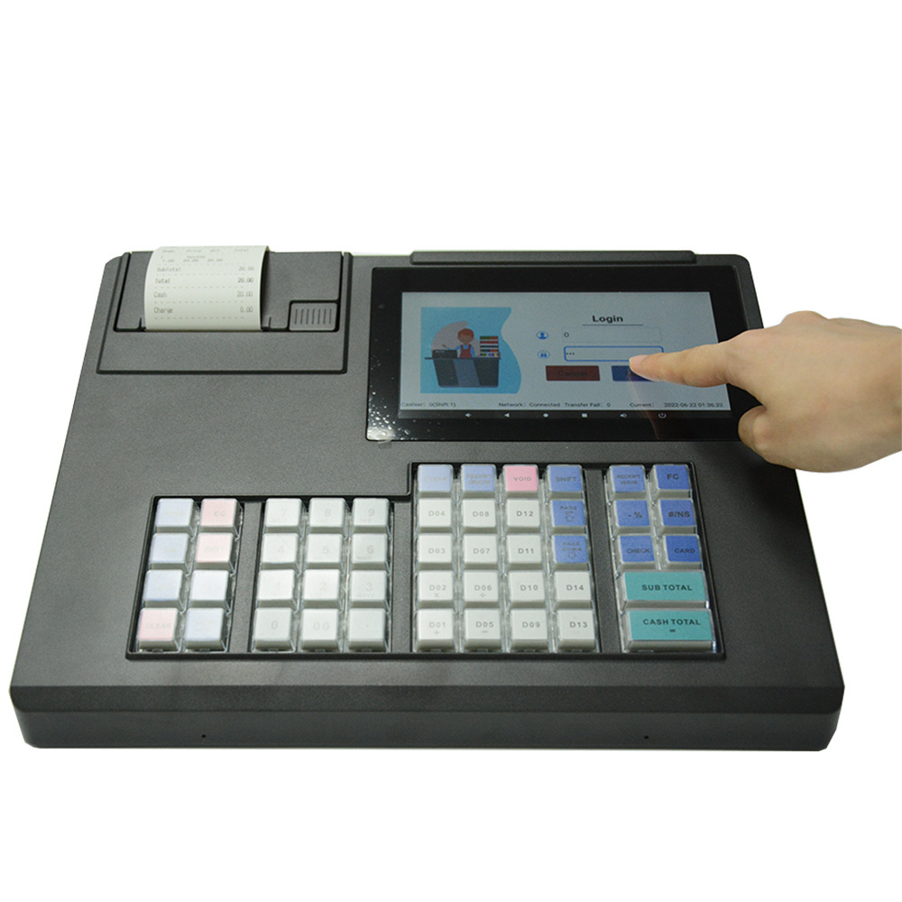 Cash Register Touch Screen Android 11 Cash POS Machine All In One with 80MM Auto-cutter Printer A1170