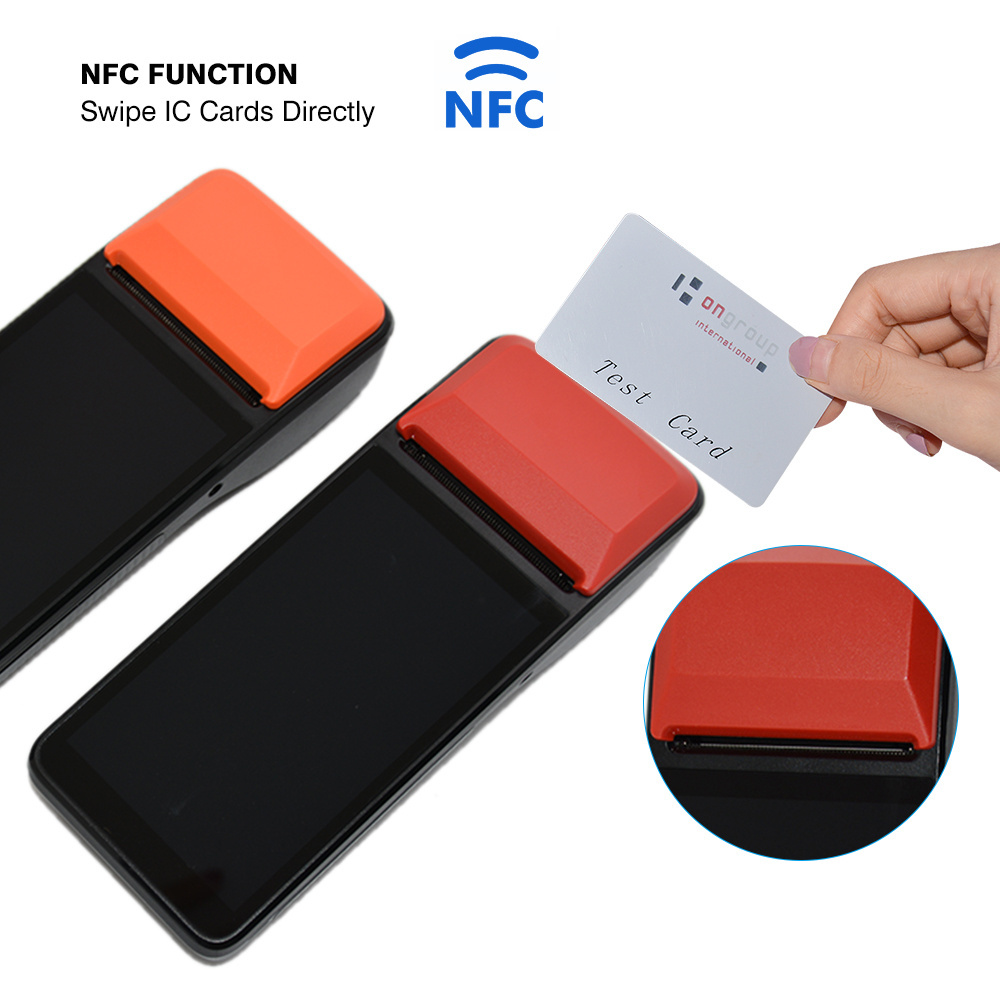 Portable Wireless NFC Android POS Handheld Parking Ticket POS Machine with Printer 1D/QR Scanner R330