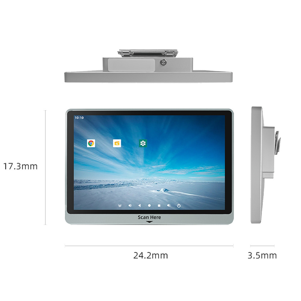 4G +64G 10-inch Touch Screen Wall Mounted Self-service Android Kiosk Price Checker Barcode Scanner for Supermarket ER220