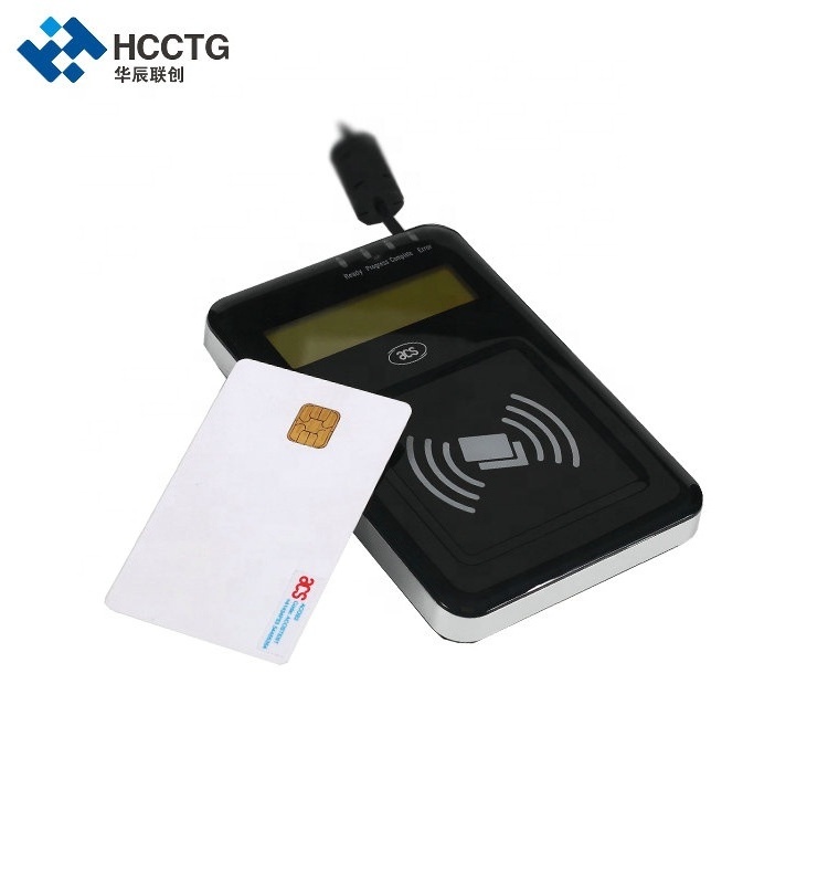 Visual Vantage 13.56 MHz NFC USB Access Control System Rfid Card Reader With LCD ACR1222L