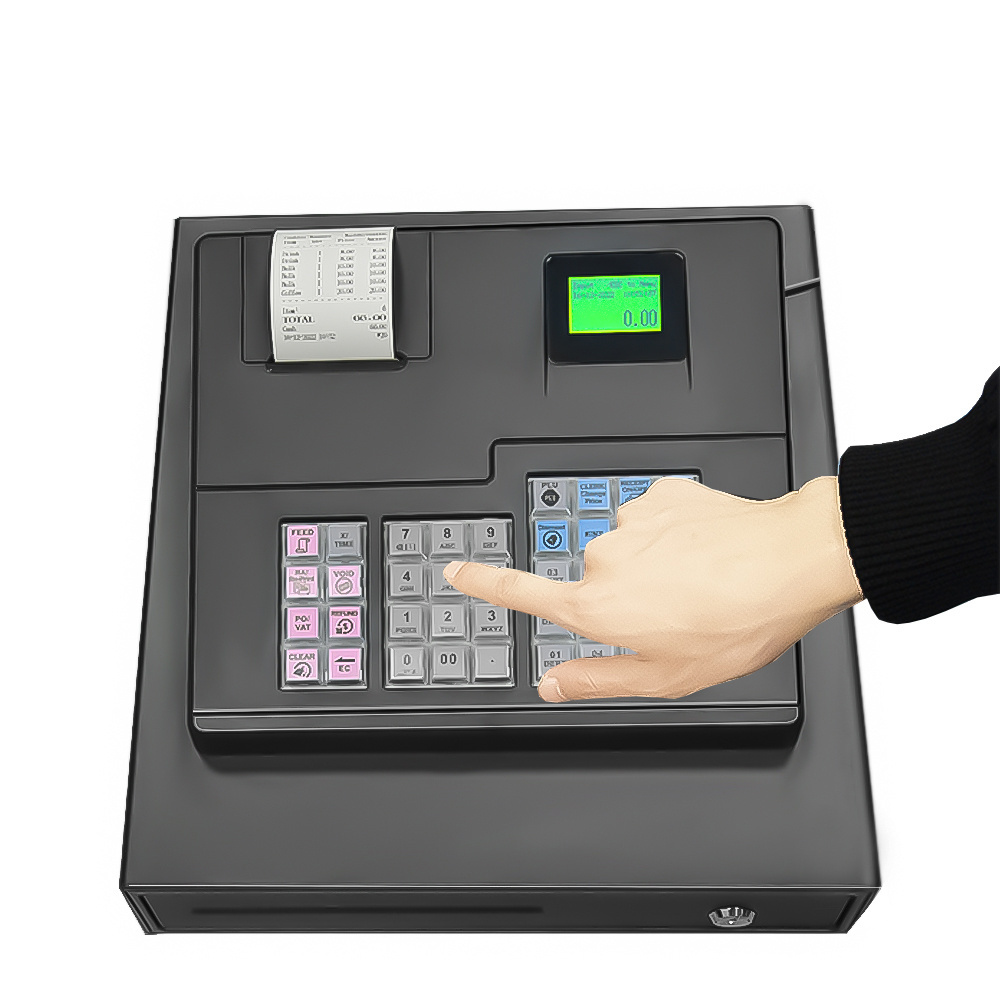 Retail Stores Cash Register Price Checkout Supermarket Smart POS Machine for Small Business ECR600