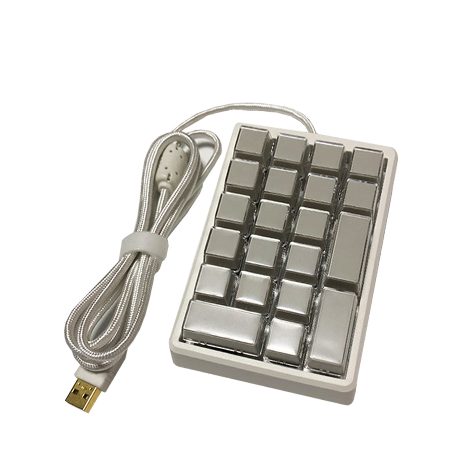 21 Keys Numpad POS Numeric Programmable Membrane Custom Mini Keyboard with USB KB21U