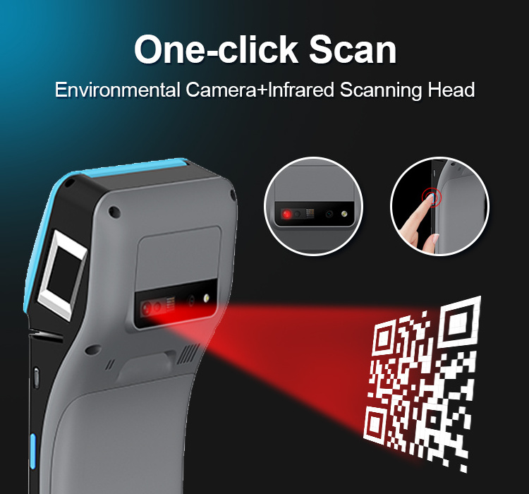 RFID QR Code Reader 4G Smart NFC Machine Mobile Terminal Android Bus Terminal Payment POS Manufacture Z500