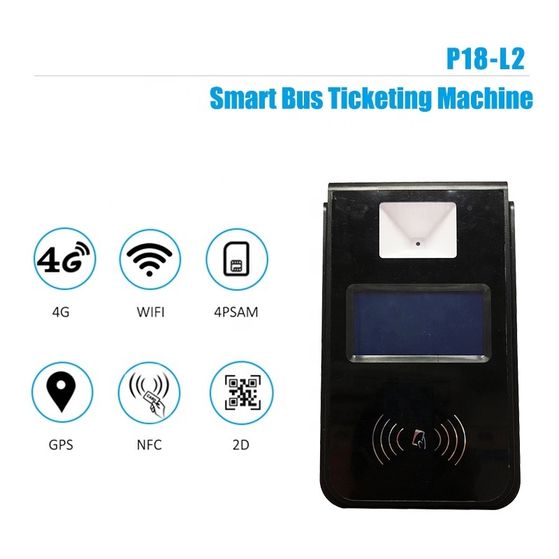 Payment System Rfid Smart Card Reader Validator Bus Ticketing Machine P18-L2C