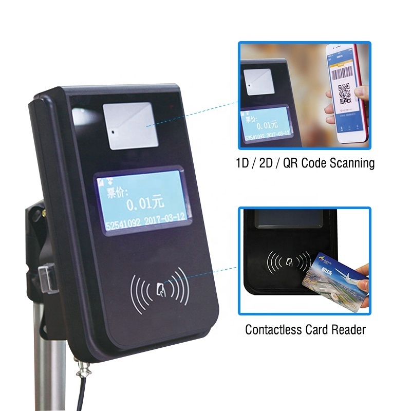 Public transportation payment system bus ticketing POS machine bus validator with qr code bus payment terminal P18-L2C