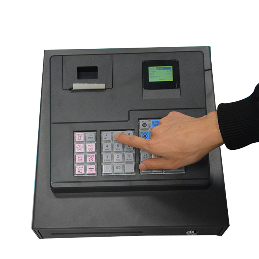 Automatic Supermarket Machine Electronic Cash Register With Cash Drawer ECR600