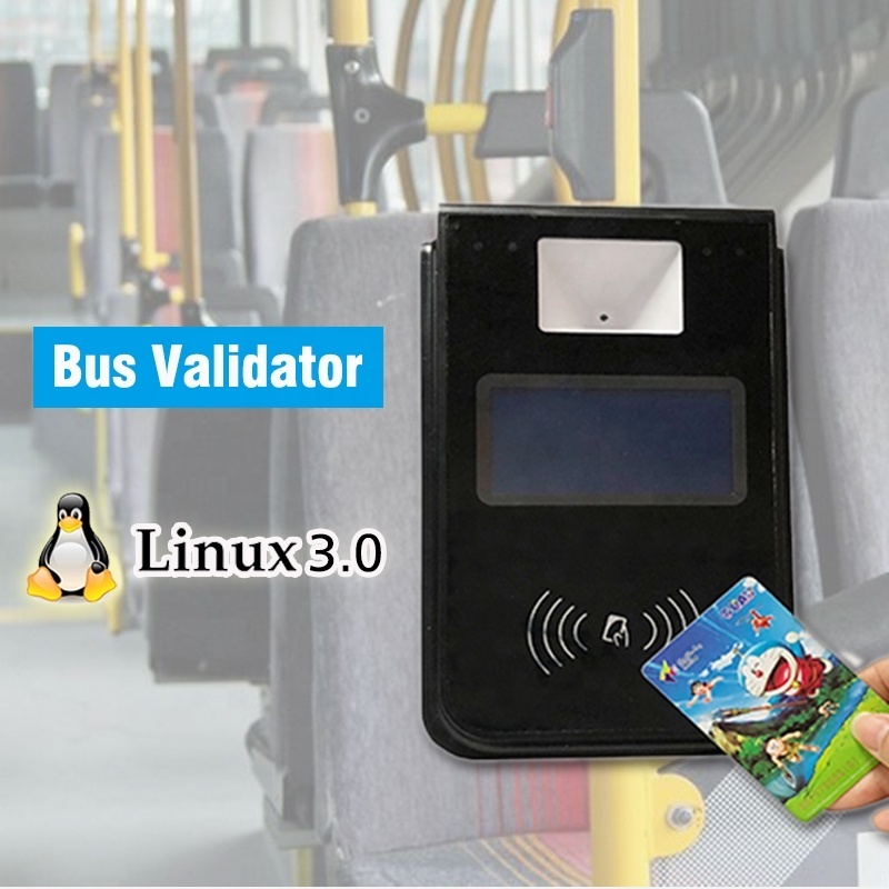 Public transportation payment system bus ticketing POS machine bus validator with qr code bus payment terminal P18-L2C