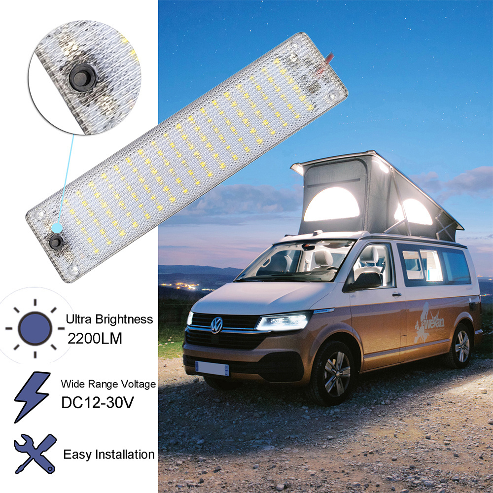 Ceiling Roof Led Light 12V RV Caravan Ceiling LED Interior Light Bright Campervan Ceiling Roof Led Light