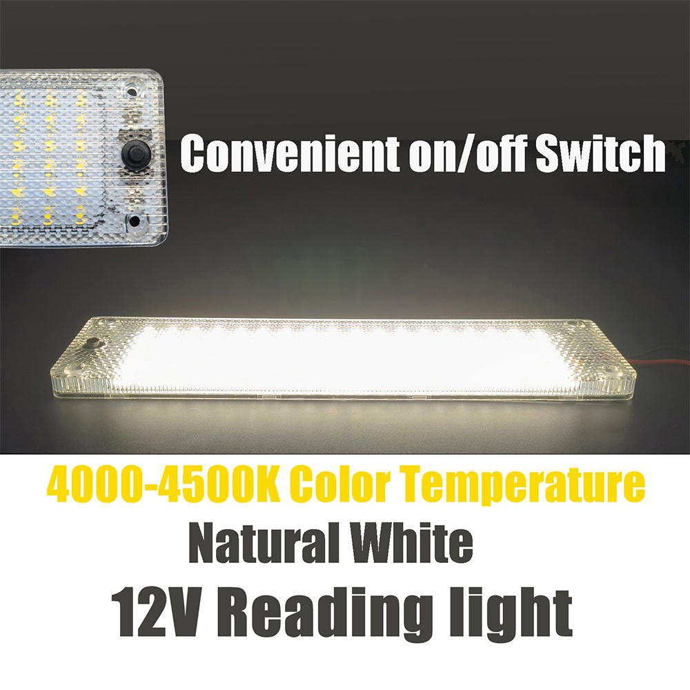 Ceiling Roof Led Light 12V RV Caravan Ceiling LED Interior Light Bright Campervan Ceiling Roof Led Light