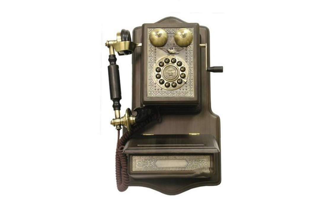 Decorative Phone 1907 TN antique style wooden Telephone Old Fashioned Landline Phone