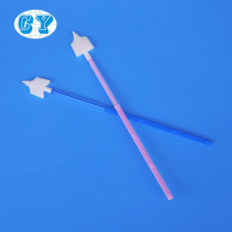 Sterile Disposable hospital Vaginal HPV TCT Test Gynecology Diagnostic Testing Laser Plastic cervical vaginal Brush Broom