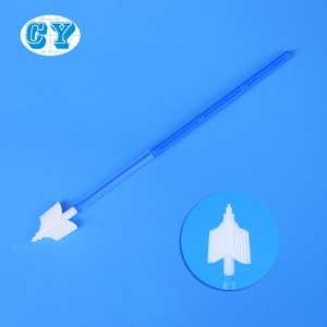 Disposable medical sterile plastic handle pap smear test HPV test gynecology kit cervical brush