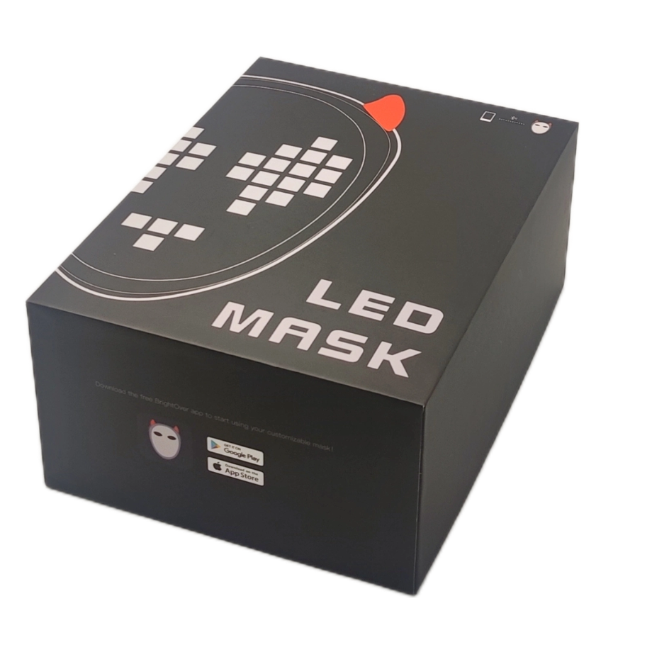 Premium Paperboard Boxes with Custom Cardboard Lid and Base Luxury Manufacturer's Packaging for LED Mask for Paper Packaging