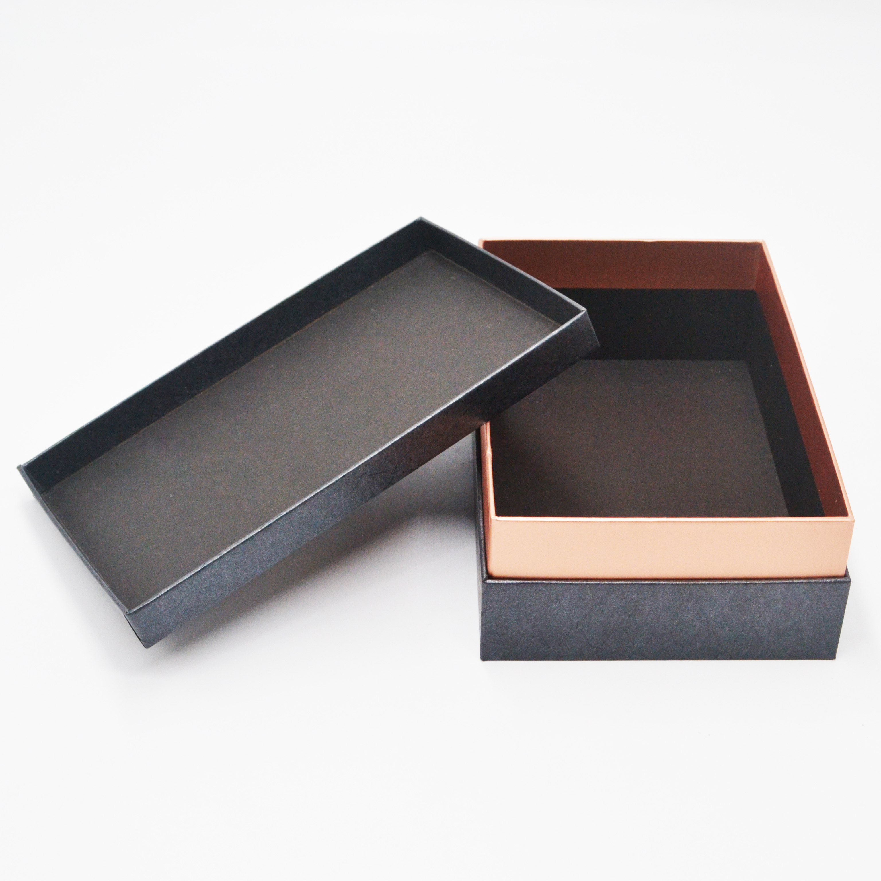 custom special paper cosmetic box packaging black and gold luxury gift box with foam insert