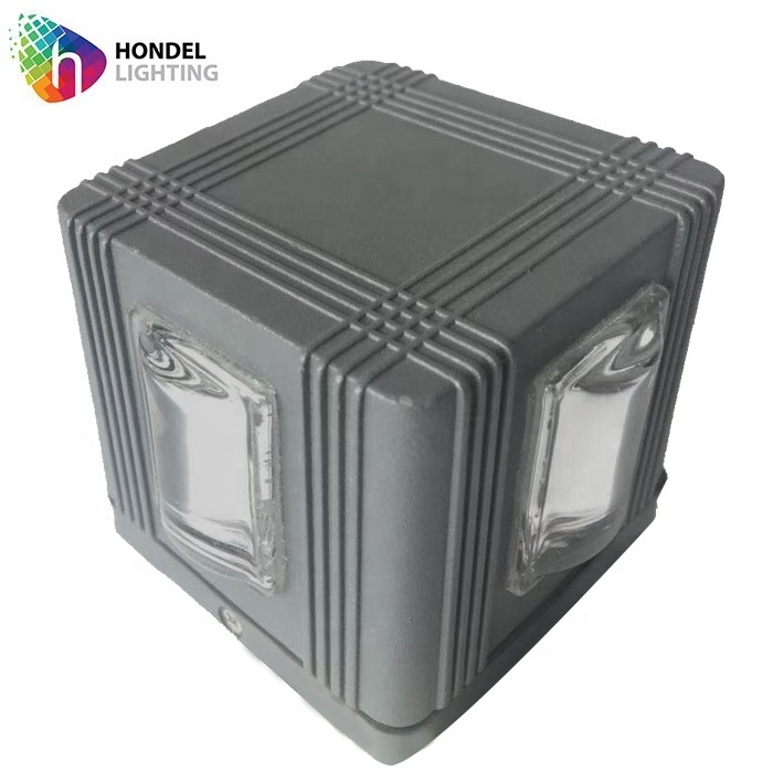 Outdoor RGB/3000K Led Wall Light 12W 4 Way Lighting Lighting and Circuitry Design Garden Aluminum 3-YEAR Tempered Glass 50000 80