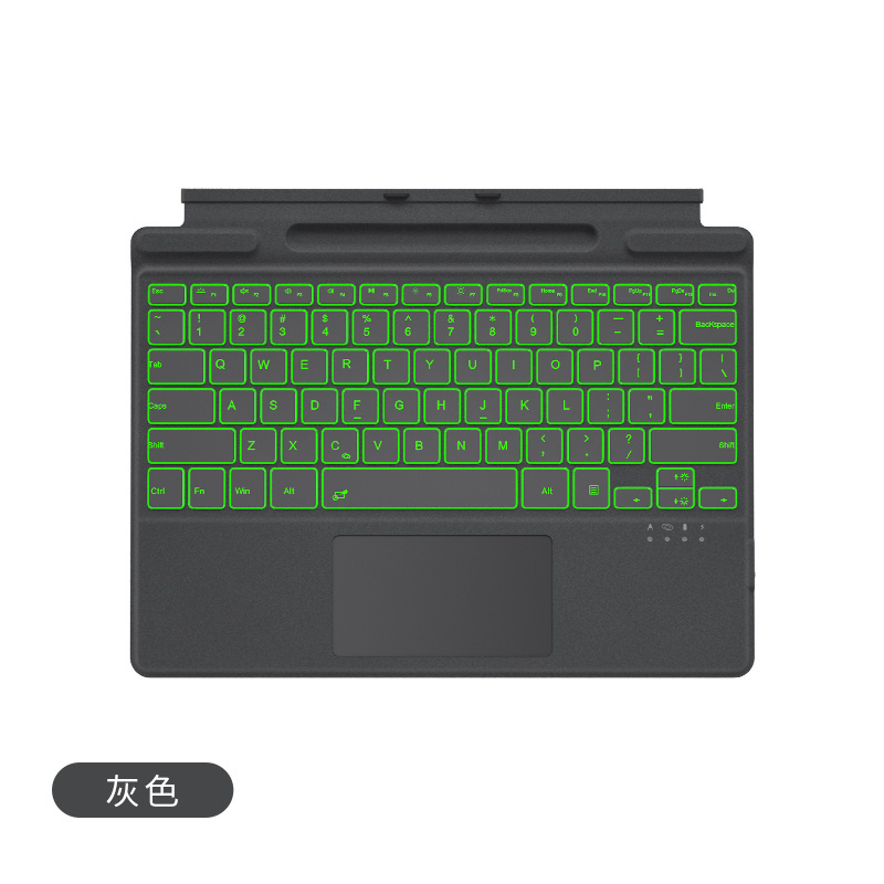 For Microsoft Surface Pro 7 12.2 wireless Keyboard with touch pad and RGB Rainbow backlight keyboard tablet protect cover case