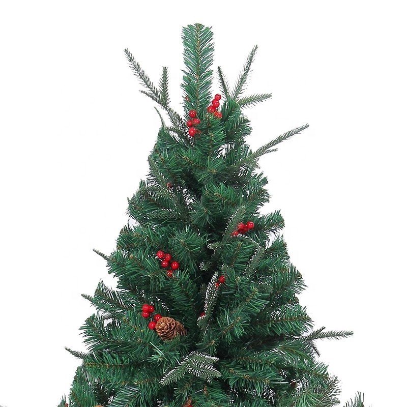 New Design xmas decoration pine needle flocked Artificial table Christmas Tree