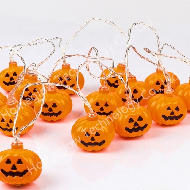 Battery Operated Halloween Decoration Pumpkin String Light Fairy Pumpkin Led Light