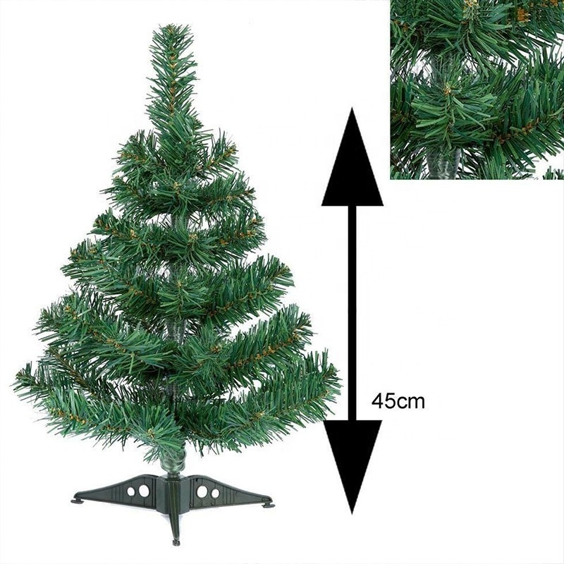 New Design xmas decoration pine needle flocked Artificial table Christmas Tree