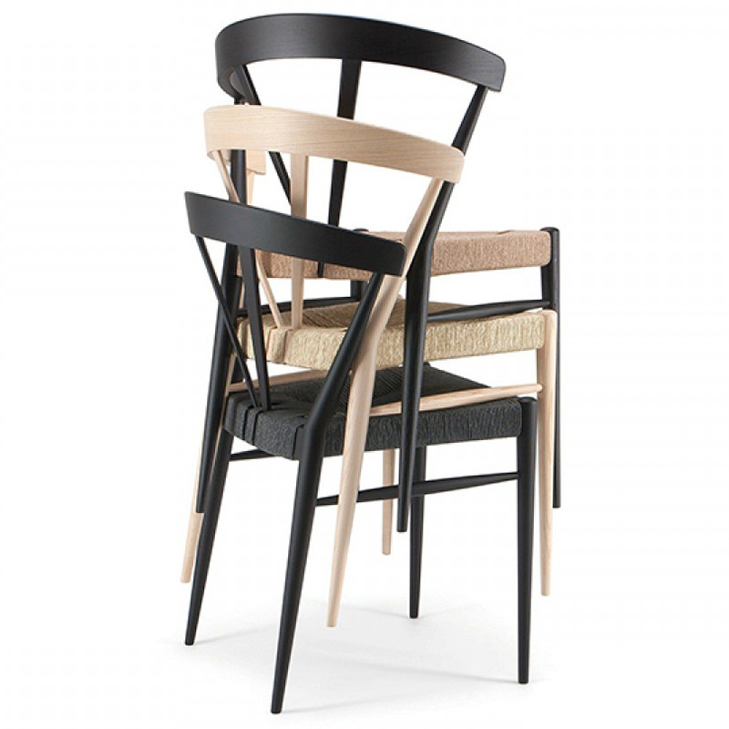 Hendry New Modern PE Rattan Stackable Outdoor Furniture Wood Chair