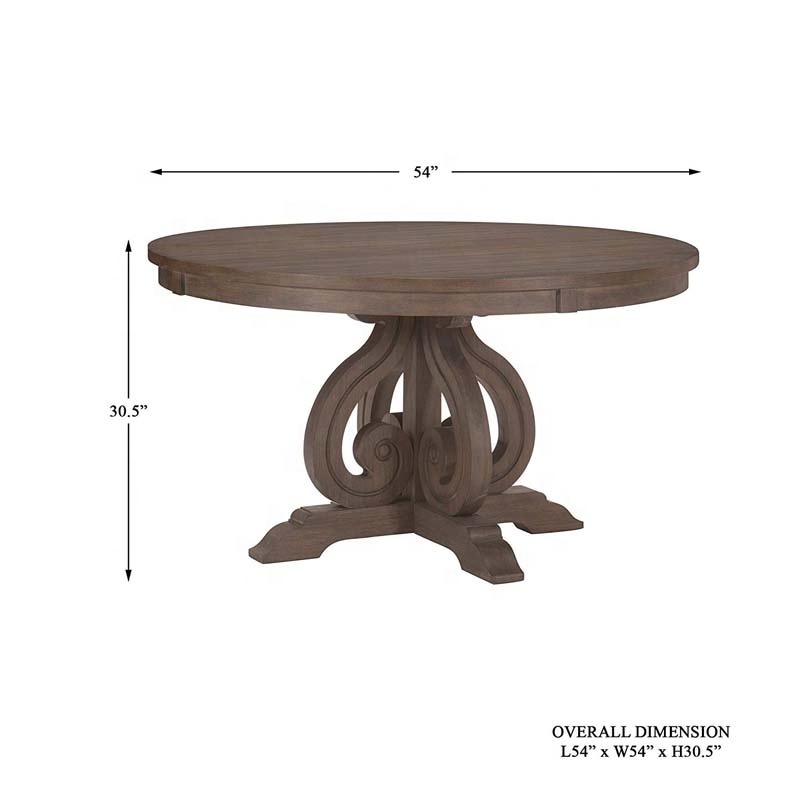 Round Dining Table With Rotating Centre By Wooden Top From China