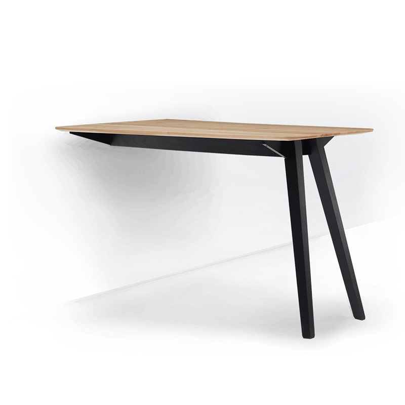 Modern Office Restaurant Wall Mounted Design Solid American Ash Table