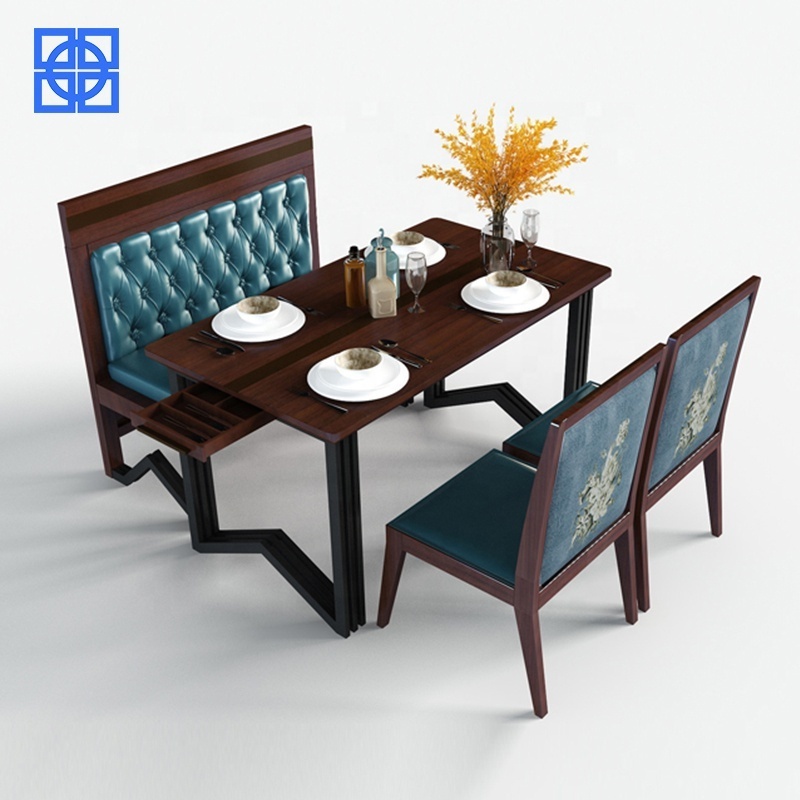 Designer Custom Commercial Cafeteria Wood High End Restaurant Tables And Chairs