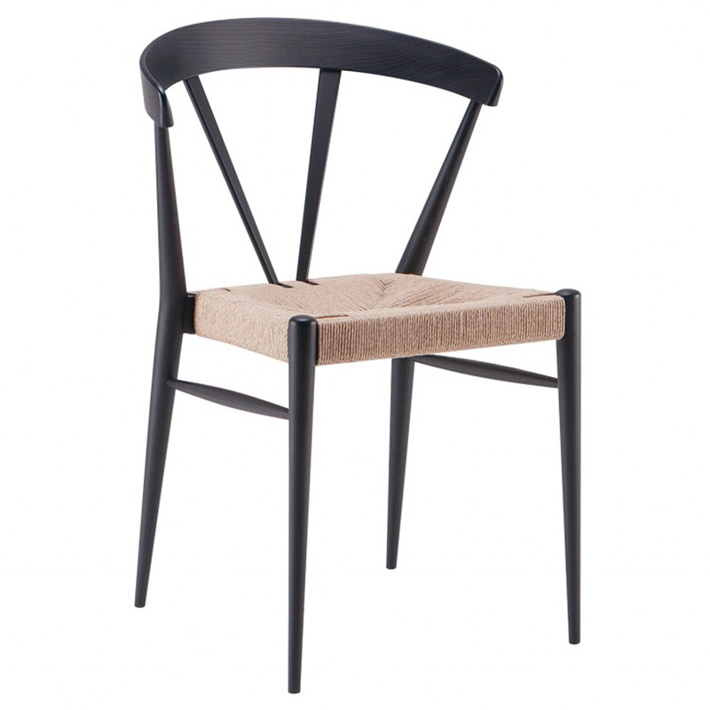 Hendry New Modern PE Rattan Stackable Outdoor Furniture Wood Chair