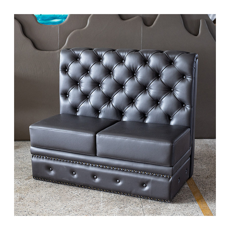 Hendry High End Custom Made Grey Microfiber Leather Restaurant Set Booth Seating Hotel Booth sofa Nightclub Booth Seating