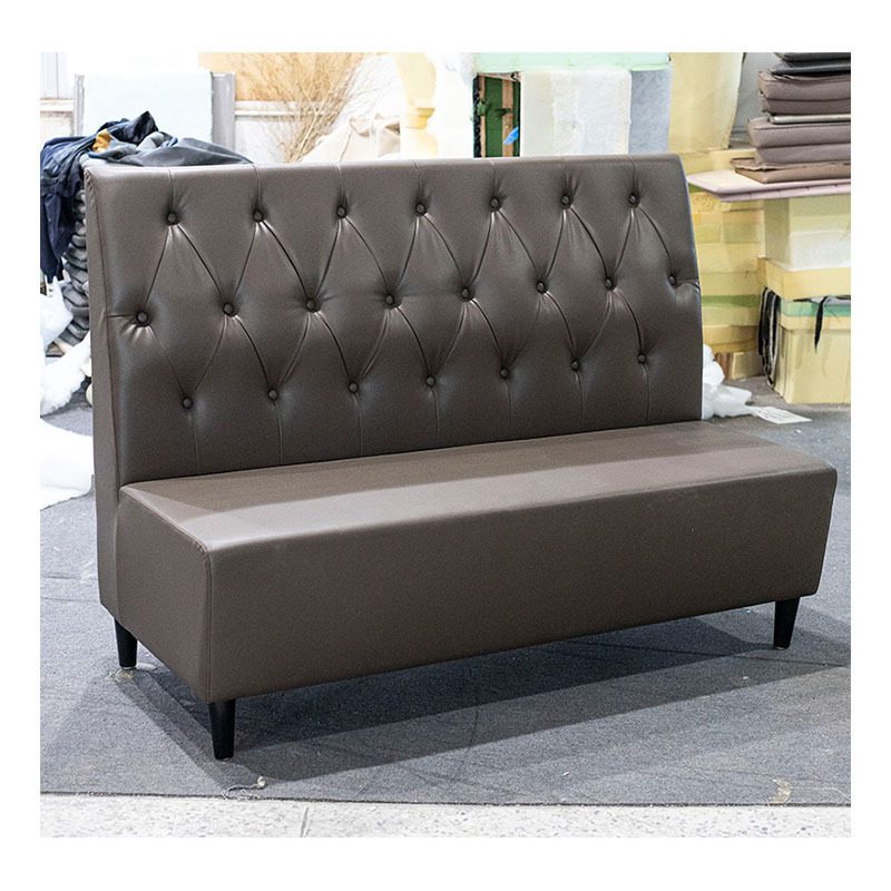 Hendry High End Customized Leather Restaurant Seating Furniture 48 inches Booth Sofa Bench For Club Cafe Restaurant