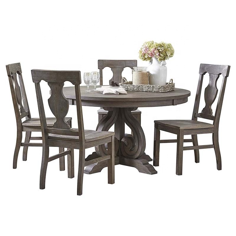 Round Dining Table With Rotating Centre By Wooden Top From China