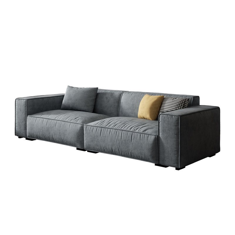 Italian style couch gray corner  lounge suite L shaped nordic home modern 4 seats furniture modular sofas for living room