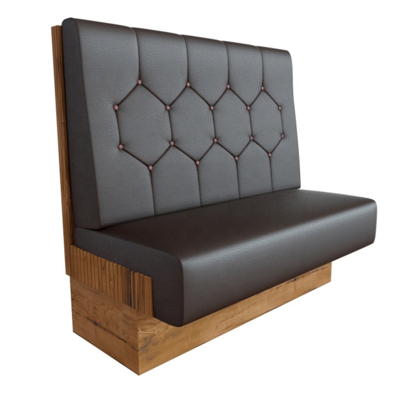 Leather Cafe Restaurant Booth Cushions Modern Restaurant Booth Seating