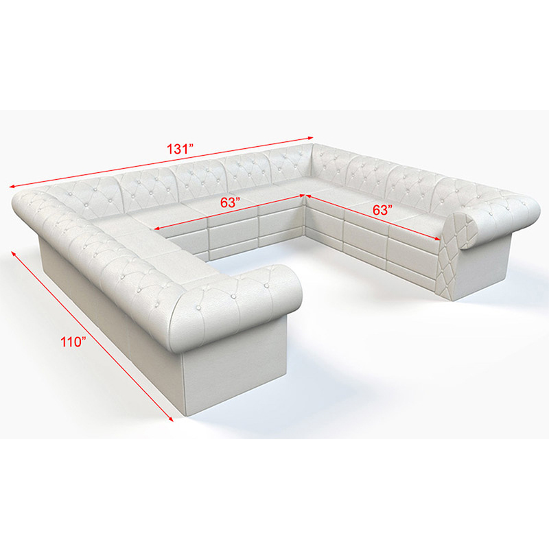 China KTV Sofa Manufacture Velvet Bar Aluminum Leather Sofa Or Nightclub Restaurant