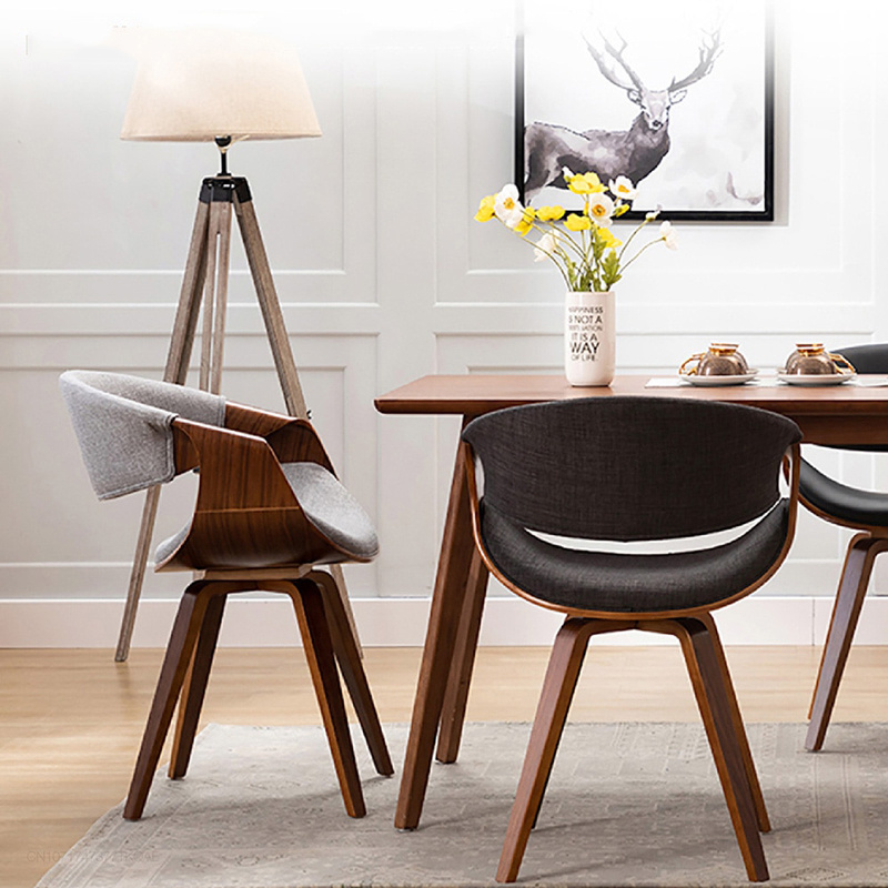 Hendry Nordic Dining Chair Kitchen Furniture Simple Dining Chairs Home Solid Wood Luxury Chair