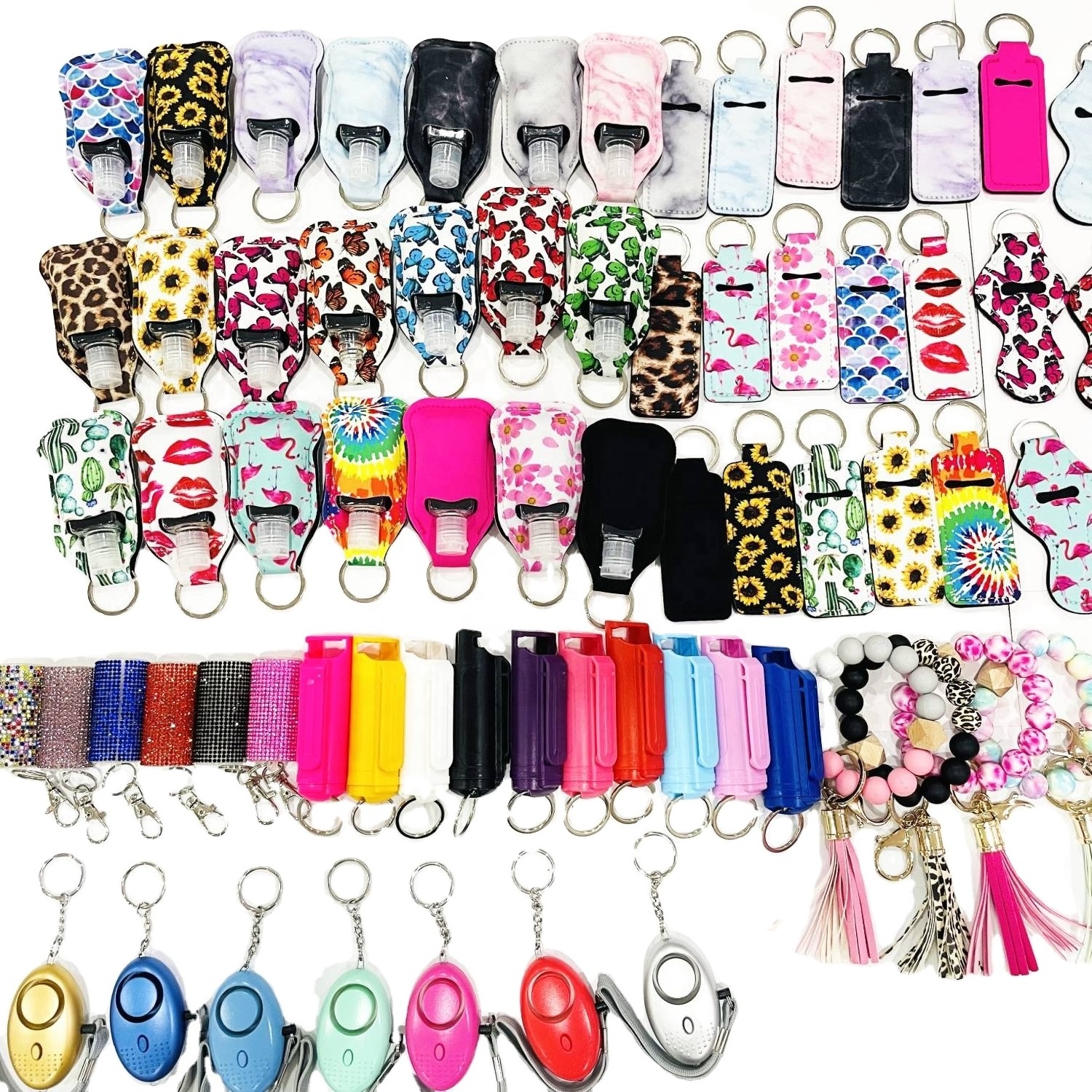 Factory Price Self-defense Plastic Spray Shell Supplies Self Defense Keychain Alloy Gadgets