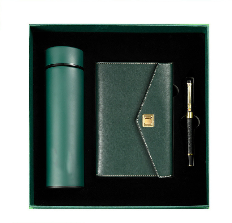 Promotion Gift for Business 2021 Business Gift Set Luxury Version Gift Sets Thermos cup notebook pen