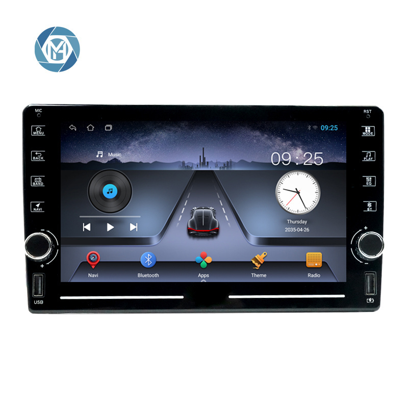 Universal Dual Knobs Car radio 8 Inch 2 Din Android Auto multimedia GPS Navigation Car player