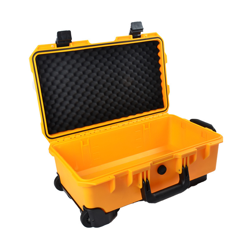 Hard Shell Waterproof Hard Plastic Camera Carrying Protective Case Trolley Camera Case With Foam Insert Padding