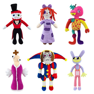 New Design The Amazing Digital Circus Plush Toy Cartoon Anime Theater Joker Pomni Jax Digital Circus Stuffed Doll