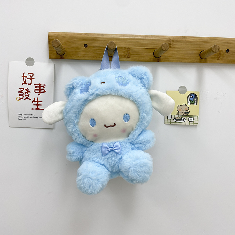 Factory Wholesale 25cm Sannrio Plush Bag Toy Kitty Melody Kuromi Cinnamoroll Stitch Pikachu Bag Plush Backpack