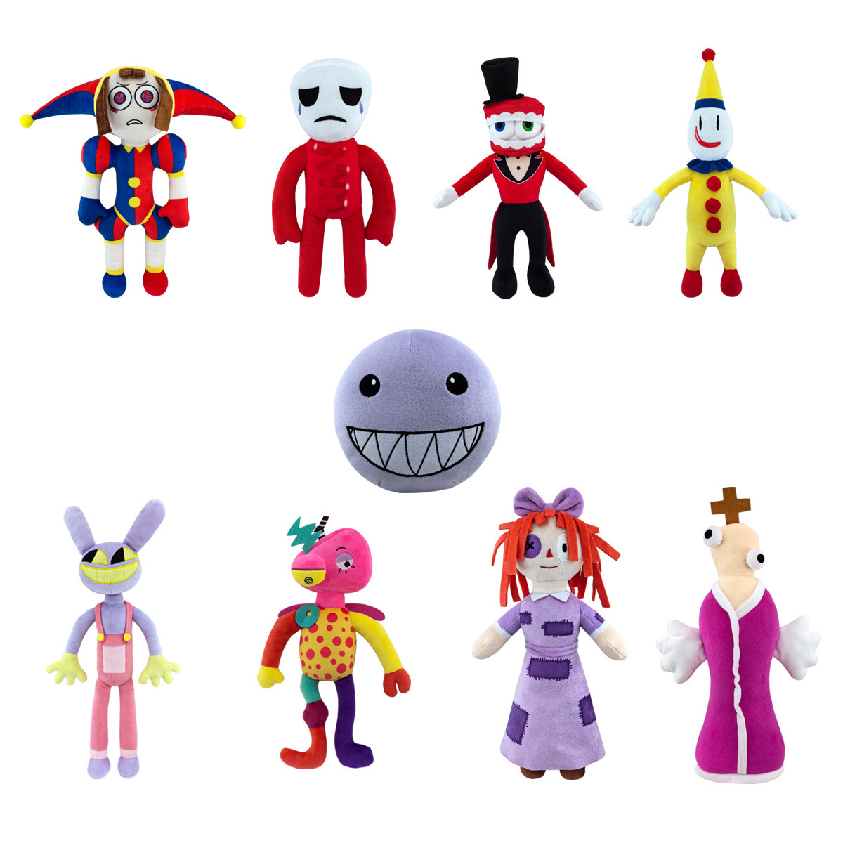 New Design The Amazing Digital Circus Plush Toy Cartoon Anime Theater Joker Pomni Jax Digital Circus Stuffed Doll