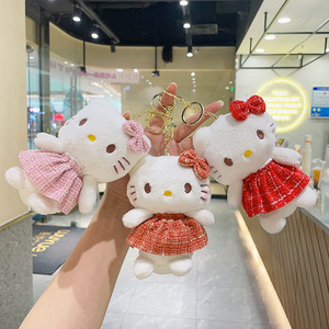 High-quality Soft hello kitty plush keychain Colourful Safe Recycled Plush keychains Wholesale OEM&ODM for Anybody