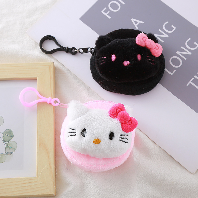 New Cute Sanrios Kawali Kuromi My Melody Cinnamoroll Pillow Cat Plush Toys Plushie Keychain Stuffed Plush Dolls