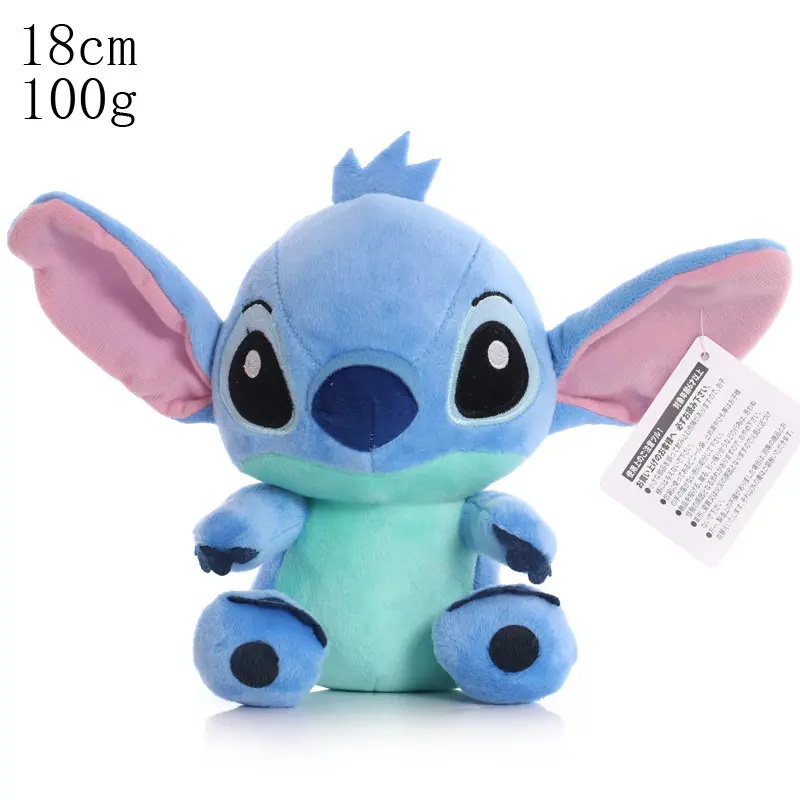 20cm Lilo & Stitch Pink Blue Stuffed Plush Dolls Pendant Toys Models Cute Boy Girl Christmas Halloween Toy Gifts